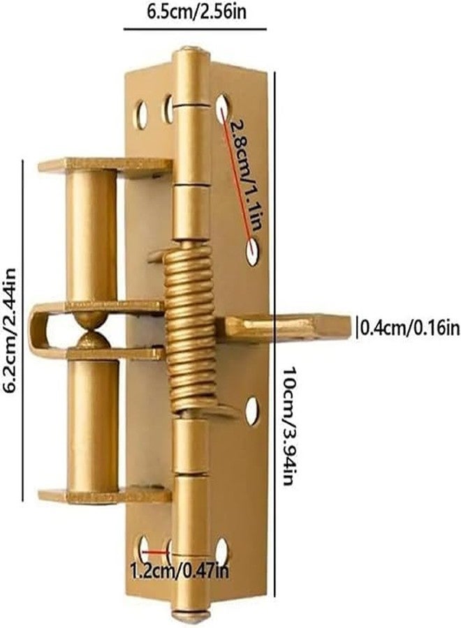JAMBUVANTI قفل مفصلات الأبواب الأوتوماتيكي من جامبوفانتي، مفصلات أبواب ذاتية الإغلاق أوتوماتيكية، زنبرك إغلاق أبواب شديد التحمل | جهاز إغلاق أبواب للبوابات، وخزائن المطبخ، وخزائن الملابس، والأسوار الخشبية، متعدد الألوان (1) - Image 3